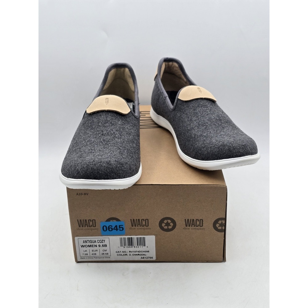REVITALIGN Women's Antigua Cozy Sneaker Dark‎ Charcoal Sz 9.5 B Narrow